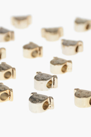 Kit da 20 Pezzi di Perline Effetto Dorato a Forma di Maialino