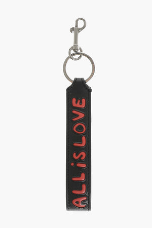 Vegan Leather Keychain ALL IS LOVE