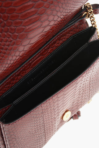 Mini Borsa A Spalla KNOTS&TIES Con Stampa Effetto Serpente