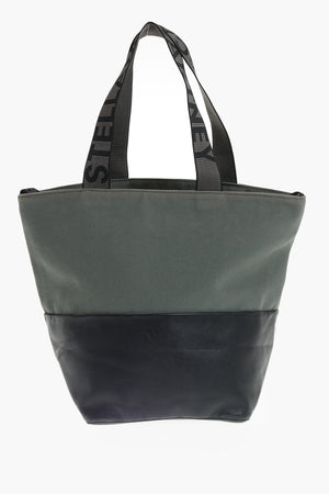 Borsa Tote Con Dettaglio In Pelle