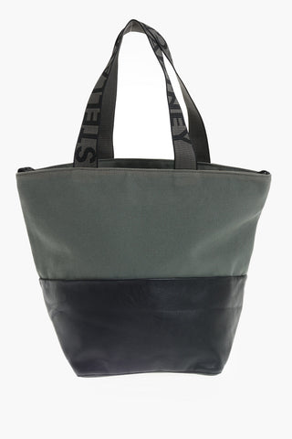 Borsa Tote Con Dettaglio In Pelle
