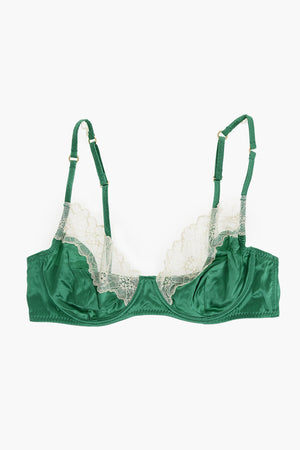 Molded-Cup Bra With Underwire and Lace