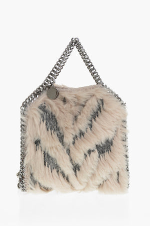 Borsa A Spalla TINY FALABELLA In Faux Fur