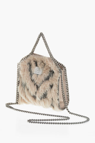 Borsa A Spalla TINY FALABELLA In Faux Fur