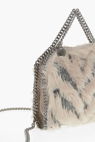 Borsa A Spalla TINY FALABELLA In Faux Fur