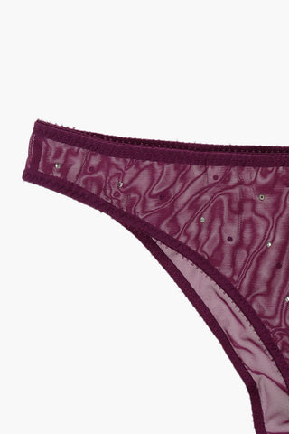 Slip Trasparente con Strass