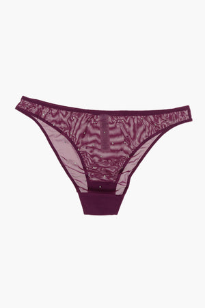 Transparenter Slip mit Strass