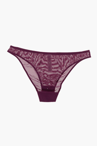Slip Trasparente con Strass