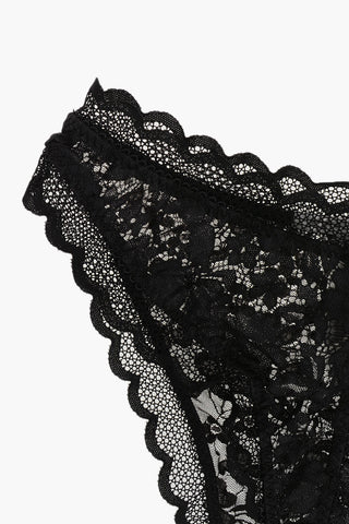 Culotte in Pizzo Macrame' con Dettagli Traforati