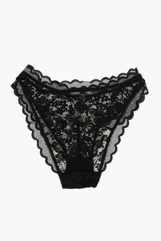 Culotte in Pizzo Macrame' con Dettagli Traforati