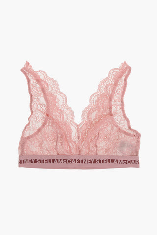 Reggiseno a Triangolo in Pizzo Macrame' con Banda Logata