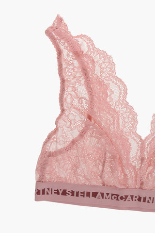 Reggiseno a Triangolo in Pizzo Macrame' con Banda Logata