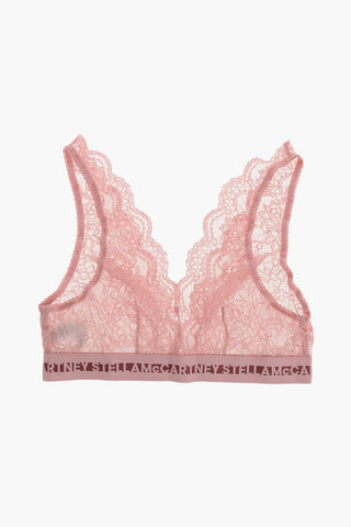 Reggiseno a Triangolo in Pizzo Macrame' con Banda Logata