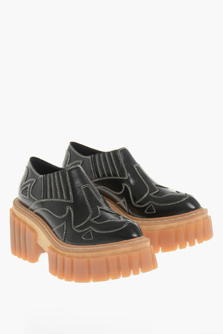 Slip On SEMILIE In Pelle Vegan Con Suola Chuncky 