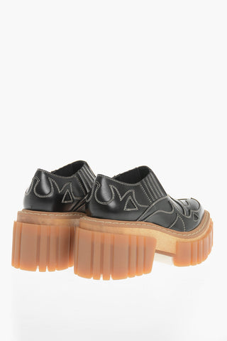 Slip On SEMILIE In Pelle Vegan Con Suola Chuncky 