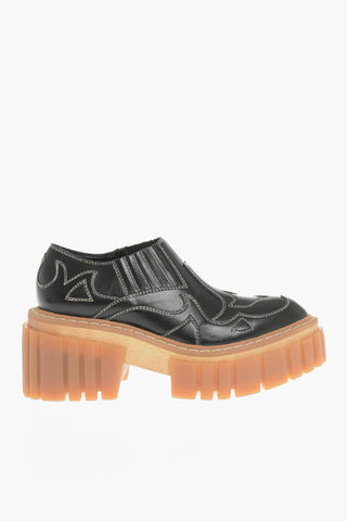 Slip On SEMILIE In Pelle Vegan Con Suola Chuncky 