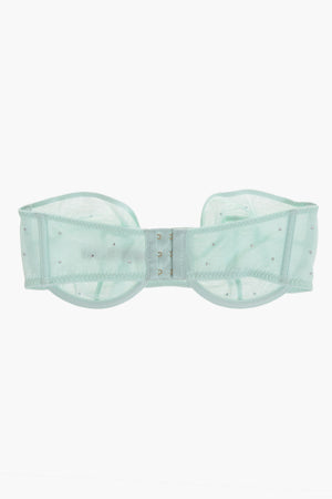 Balconette Strapless Bra With Rhinestones