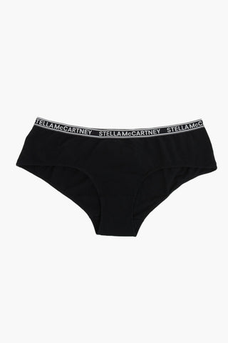 Slip aus Stretch-Baumwolle BOYLEG mit Logobund in der Taille