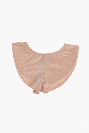 Satin-Slips mit Stickerei am Rücken