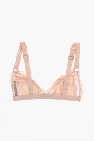 Reggiseno a Triangolo con Pizzo e Banda Logata