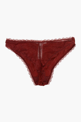 Slip in Satin con Dettagli in Pizzo