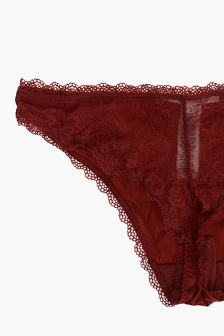 Slip in Satin con Dettagli in Pizzo