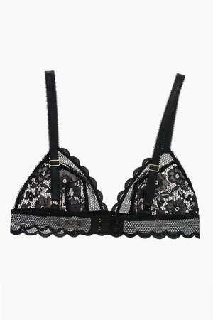 Sheer Mesh Triangle Bra