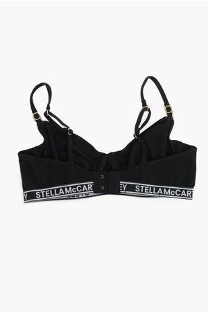 Balconette Bra with Logo Elastic Band and Underwire