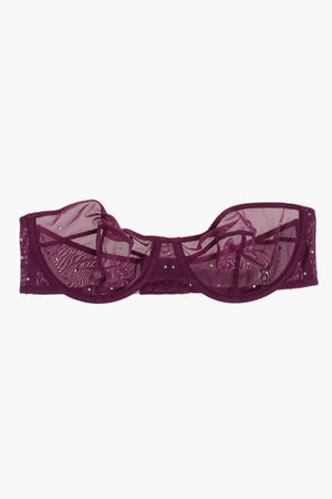 Balconette Strapless Bra With Rhinestones