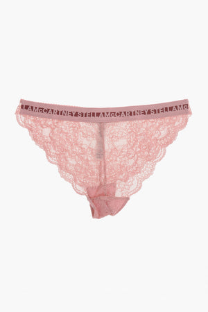 Macramé Lace Culotte with Cutout Details and Logo Band
