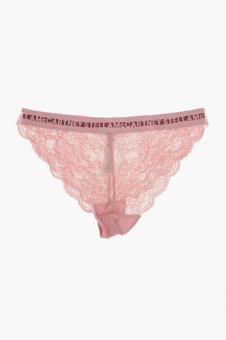 Culotte in Pizzo Macrame' con Dettagli Traforati e Banda Logata