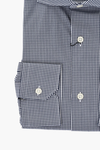 Cotton Checked Shirt With French Collar