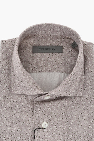 Patterned Silk-Blend Shirt With French Collar
