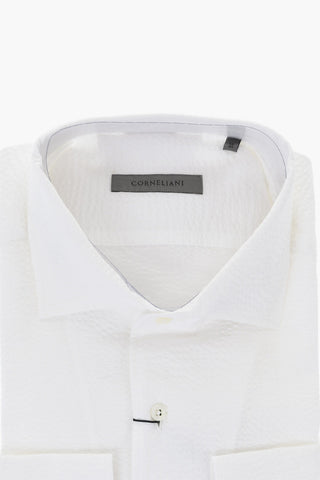 Camicia in Cotone Oxford con Collo Francese