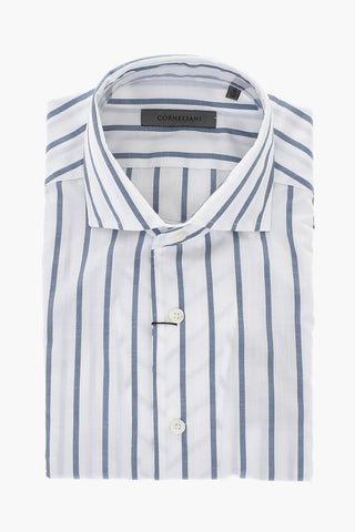 Camicia a Righe Awning con Collo Francese
