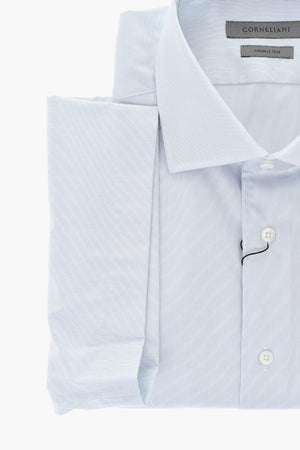 Cotton Striped Shirt With French Collar