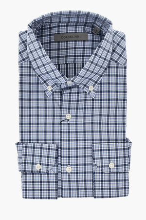 Kariertes Baumwoll-Button-Down-Hemd