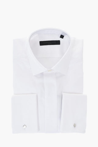 CODE Cotton Poplin Shirt With Concealed Placket And Cufflinks