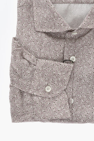 Patterned Silk-Blend Shirt With French Collar