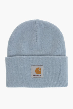 Solid Beanie ACRYLIC WATCH With Logo Patch