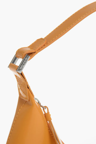 Semi-Gloss Leather Hobo Bag BABY AMBER