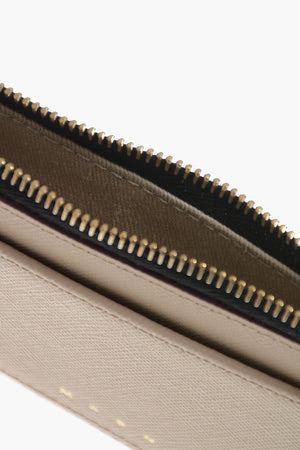 Kartenetui Aus Saffiano-Leder Mit Reißverschluss