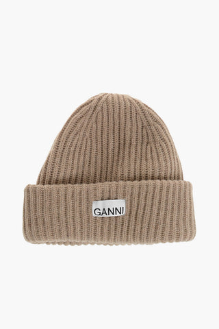 Rippstrick-Beanie aus Wollmischung