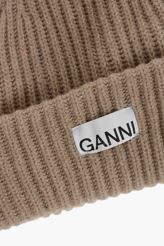 Rippstrick-Beanie aus Wollmischung