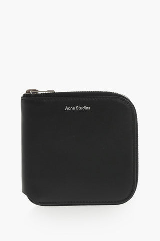 Leather Wallet with Zip Closure