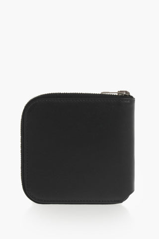 Leather Wallet with Zip Closure