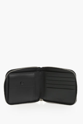 Leather Wallet with Zip Closure