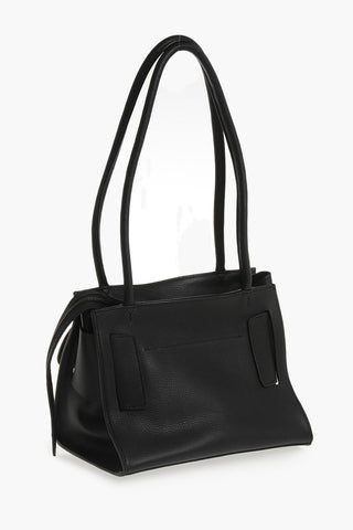 Borsa a Spalla BOBBY in Pelle Martellata con Maxi Fibbia Tono su Tono