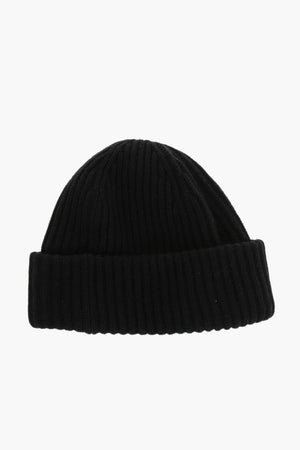 Ribbed Wool-Blend Beanie
