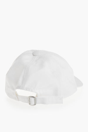 Solid Baseball Cap With Fox Embroidery